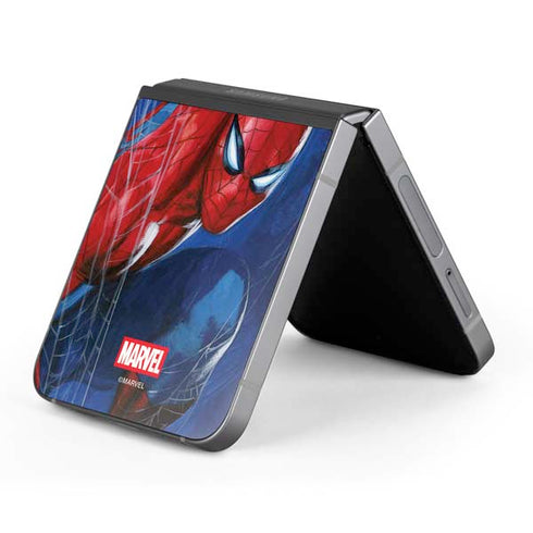 Marvel Spiderman World of Webs Galaxy Z Flip6 Skin